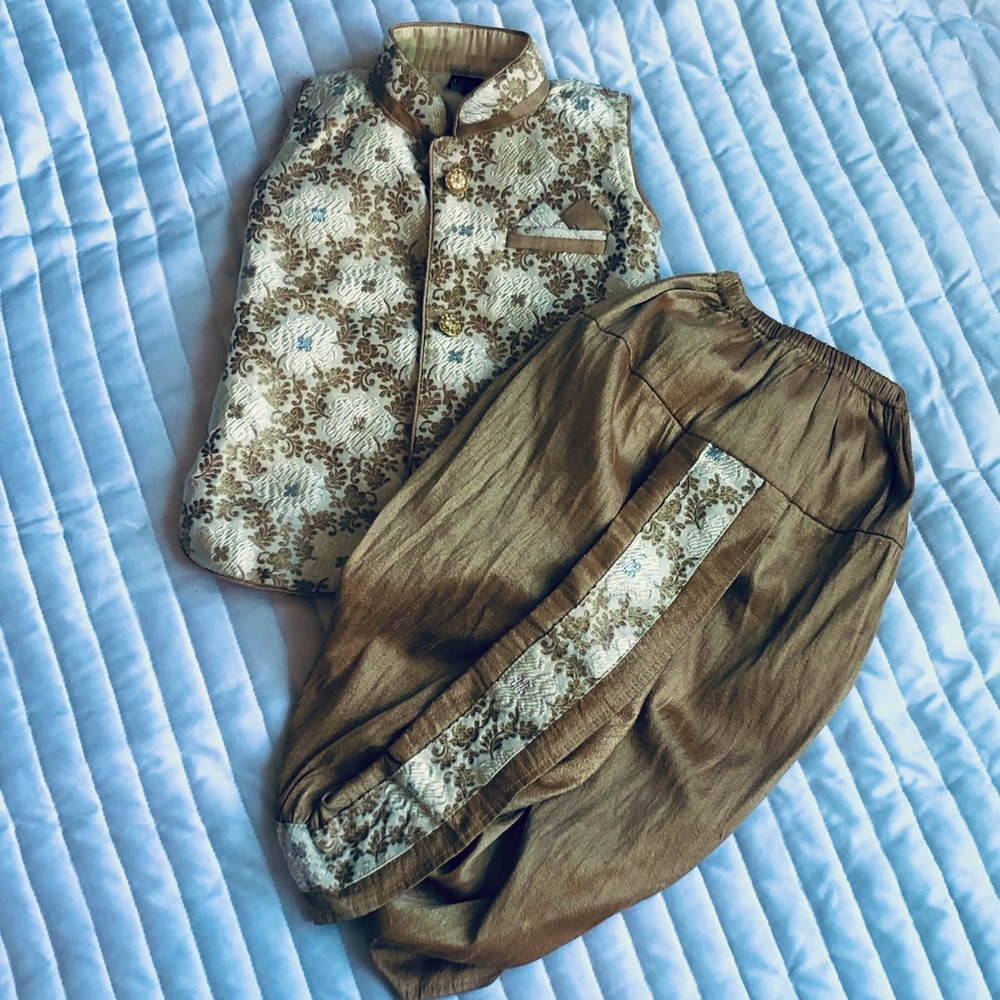 Gold South Indian Kurta